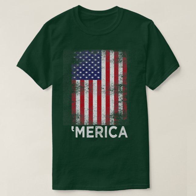 4. Juli Merica T-Shirt (Design vorne)