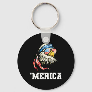 4. Juli Merica USA-Flagge Ld Adler Patriotischer V Schlüsselanhänger