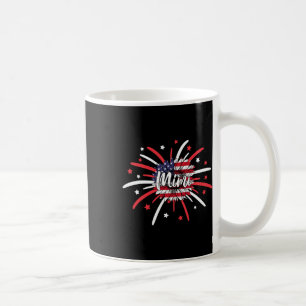 4. Juli Mimi Sonnenblume American Flag Feuerwerk Kaffeetasse