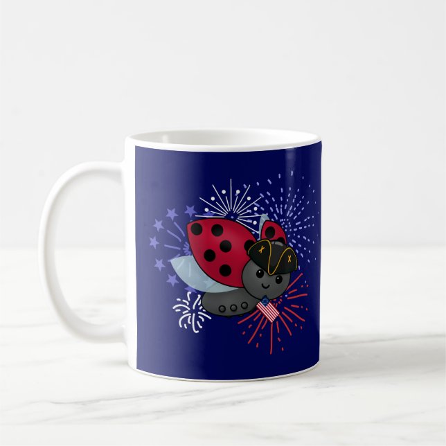 4. Juli Minuteman Ladybug Kaffeetasse (Links)