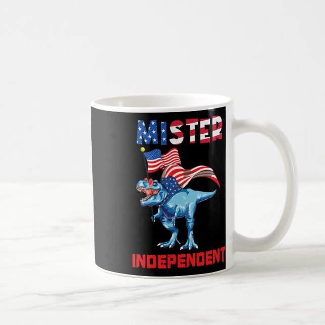 4. Juli Mister Independent USA Flag Patriotic Boy Kaffeetasse (Rechts)
