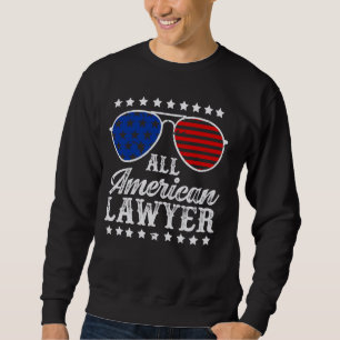 4. Juli mit All American Lawyer USA Sweatshirt