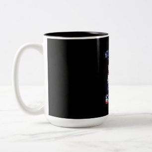 4. Juli mit meinen Gnomen Patriotic Gnome Zweifarbige Tasse
