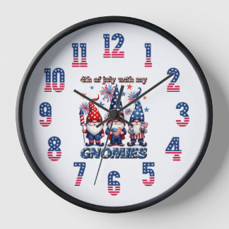 4. Juli mit meinen Gnomen Uhr