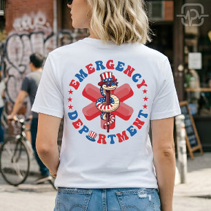 4. Juli Notaufnahme Patriotische Notaufnahme T-Shirt
