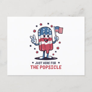 4. Juli nur hier für den Popsikel Patriotic Postkarte