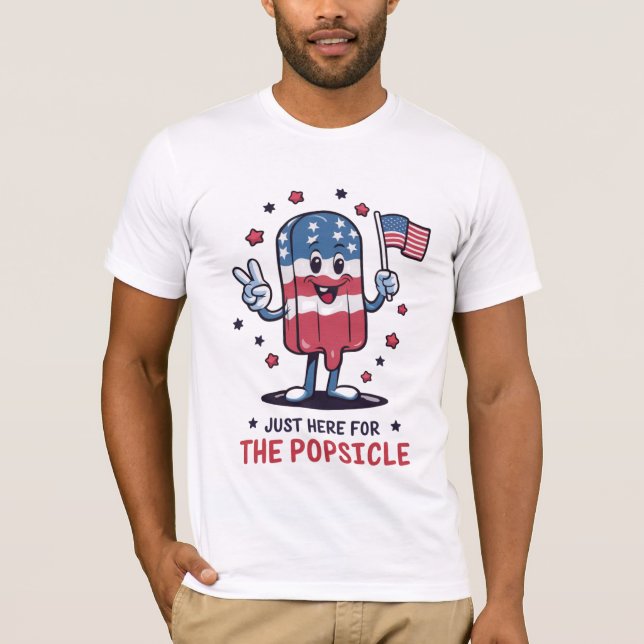 4. Juli nur hier für den Popsikel Patriotic T-Shirt (Vorderseite)