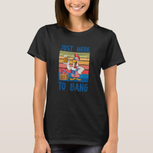 4. Juli, nur hier, um die amerikanische Flagge zu T-Shirt
