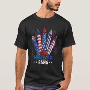 4. Juli nur hier zu Bang Firecracker USA vier T-Shirt