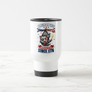 4. Juli Opossum Hängend Reise-Mug Reisebecher
