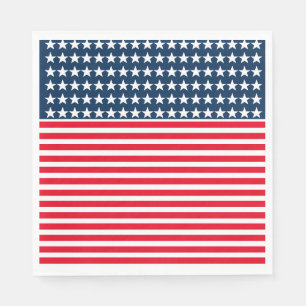 4. Juli Papier Napkins-Stars & Streifen Serviette