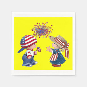 4. Juli Papier Servietten