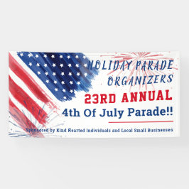 4. Juli Parade Red White Company Sommer Banner