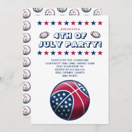 4. Juli Party Balls Einladung