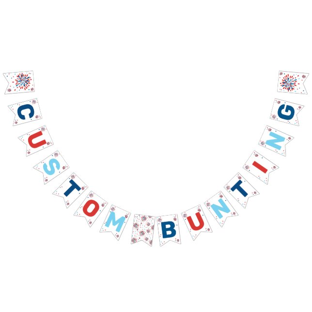4. Juli Party Dekorationen Geburtstag Custom Wimpelkette (Alle)