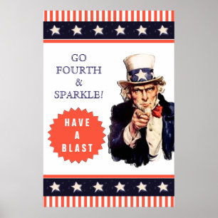 4. Juli Party Poster