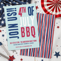 4. Juli Party Red White Blue Patriotic