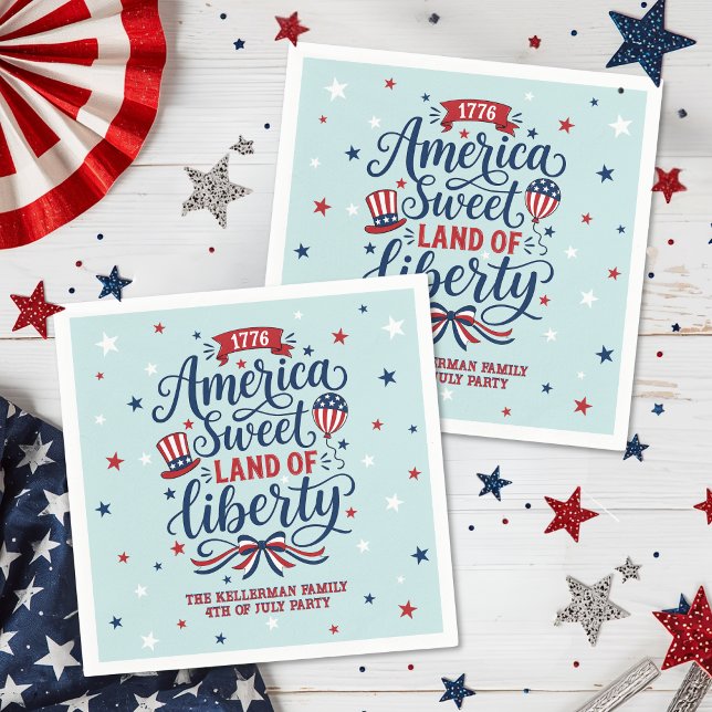 4. Juli-Party Serviette (4th Of July Party Napkins)