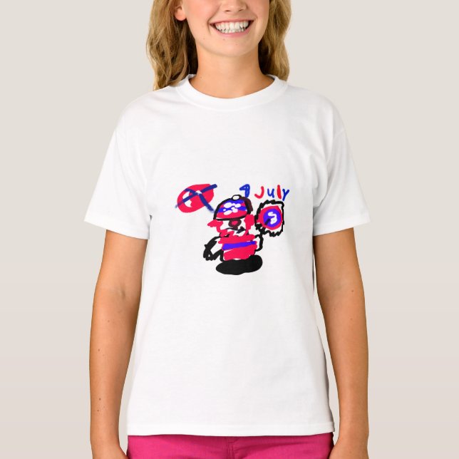 4. Juli-Party T-Shirt (Vorderseite)