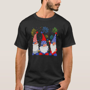4. Juli Patrioten-Zwerge Sonnenbrille Amerikanisc T-Shirt