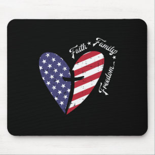 4. Juli Patriotic Chr. Mousepad