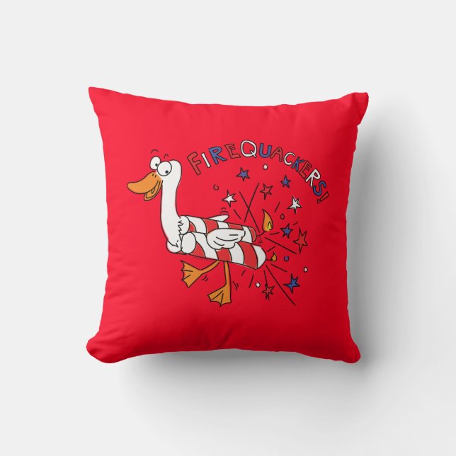 4. Juli Patriotic Duck Pillow Kissen (Vorderseite)