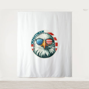 4. Juli Patriotic Eagle Wandteppich