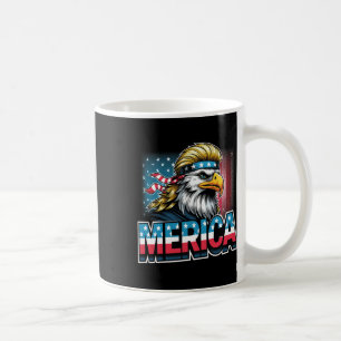 4. Juli Patriotic Funny Eagle 4. Juli USA Mer Kaffeetasse