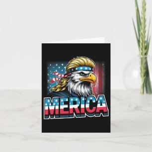 4. Juli Patriotic Funny Eagle 4. Juli USA Mer Karte