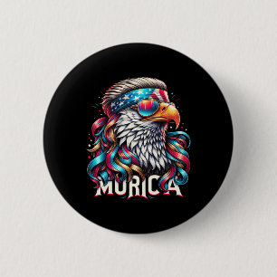 4. Juli Patriotic Funny Eagle 4. Juli USA Mur Button