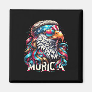 4. Juli Patriotic Funny Eagle 4. Juli USA Mur Magnet