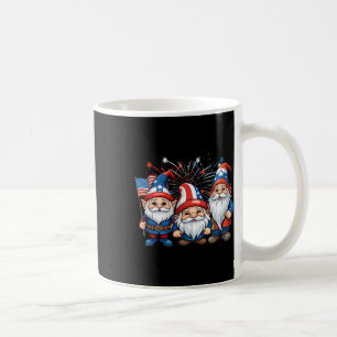 4. Juli Patriotic Gnomes American Flag Usa Gno Kaffeetasse