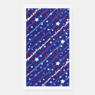 4. Juli Patriotic Paper Gasttuch Serviette