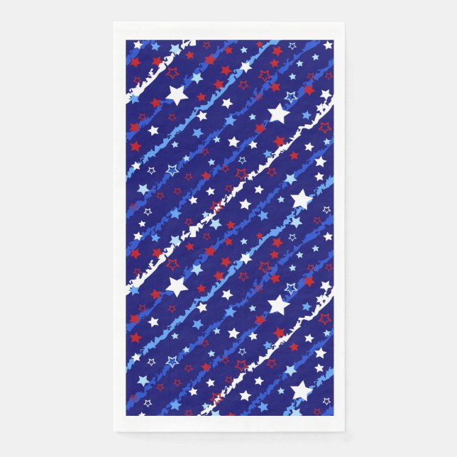 4. Juli Patriotic Paper Gasttuch Serviette (Vorderseite)