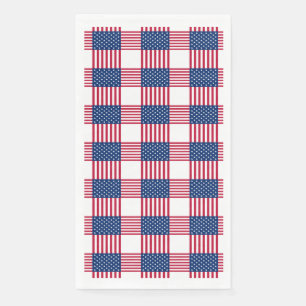 4. Juli Patriotic Paper Gasttuch Serviette