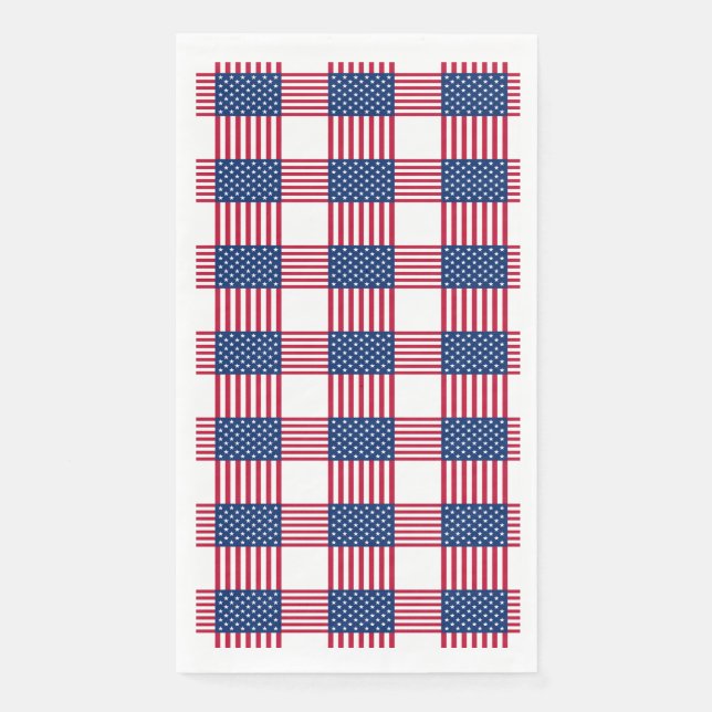 4. Juli Patriotic Paper Gasttuch Serviette (Vorderseite)