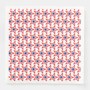4. Juli Patriotic Paper Napkins Serviette