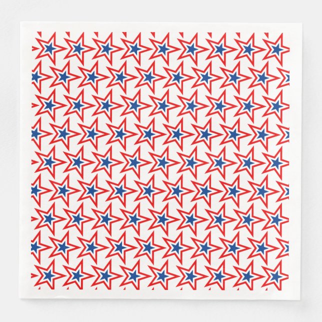 4. Juli Patriotic Paper Napkins Serviette (Vorderseite)