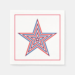 4. Juli Patriotic Paper Napkins Serviette