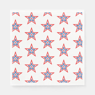 4. Juli Patriotic Paper Napkins Serviette