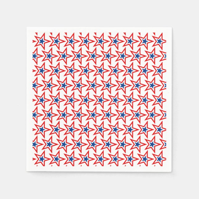 4. Juli Patriotic Paper Napkins Serviette (Vorderseite)