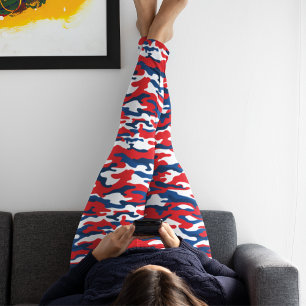 4. Juli Patriotic USA Camouflage Leggings