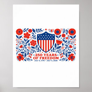 4. Juli Patriotisch 250. Jubiläum 250 Jahre Poster