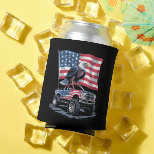 4. Juli Patriotische amerikanische Flagge Adler US Dosenkühler