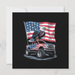 4. Juli Patriotische Amerikanische Flagge Adler US Einladung