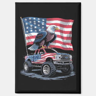 4. Juli Patriotische amerikanische Flagge Adler US Magnet