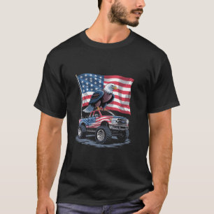 4. Juli Patriotische amerikanische Flagge Adler US T-Shirt