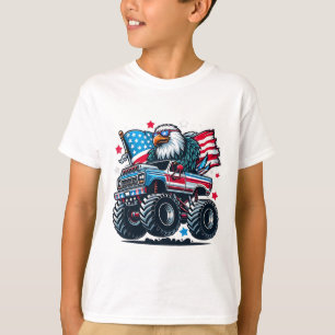 4. Juli Patriotische Amerikanische Flagge Adler US T-Shirt