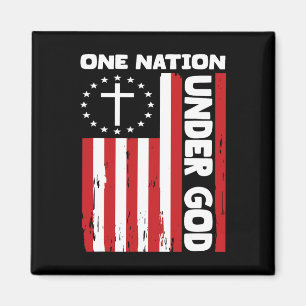 4. Juli Patriotische Christliche Flagge ein Nation Magnet