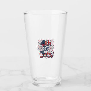 4. Juli Patriotische Feuerwerk Vintage-Shirt Desi Glas